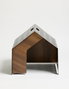 Hanah Home Vidar Black Casa para Mascotas Metal MDF Negro 50x50x50 cm Interior Acogedor y Elegante